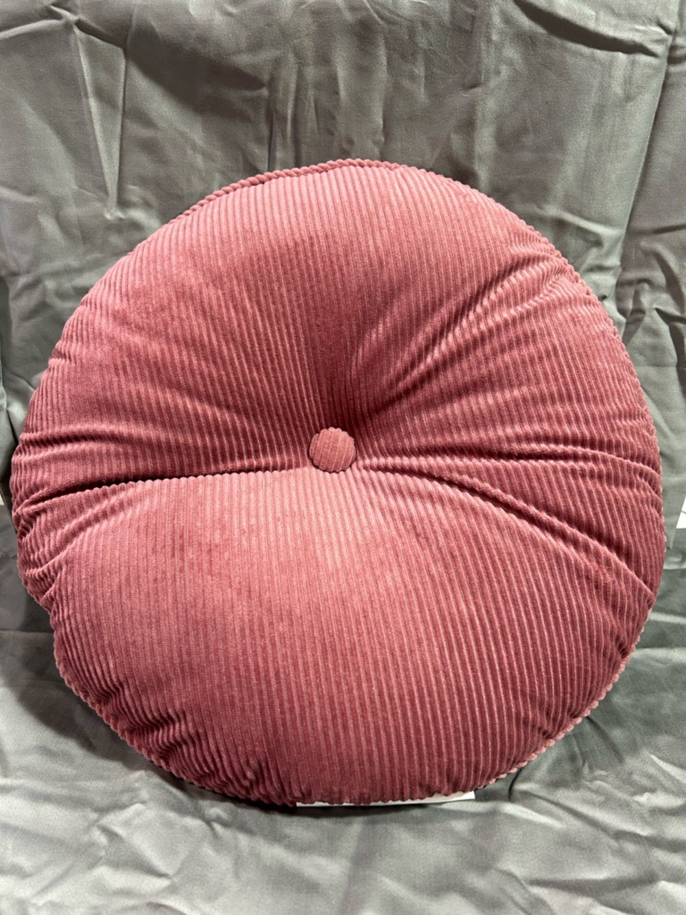 Room Essentials Round Pink Corduroy Accent Pillow